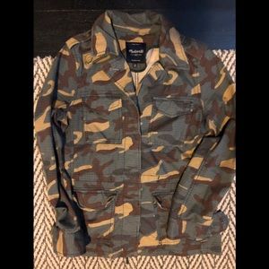 XS madewell camouflage lightweight jacket